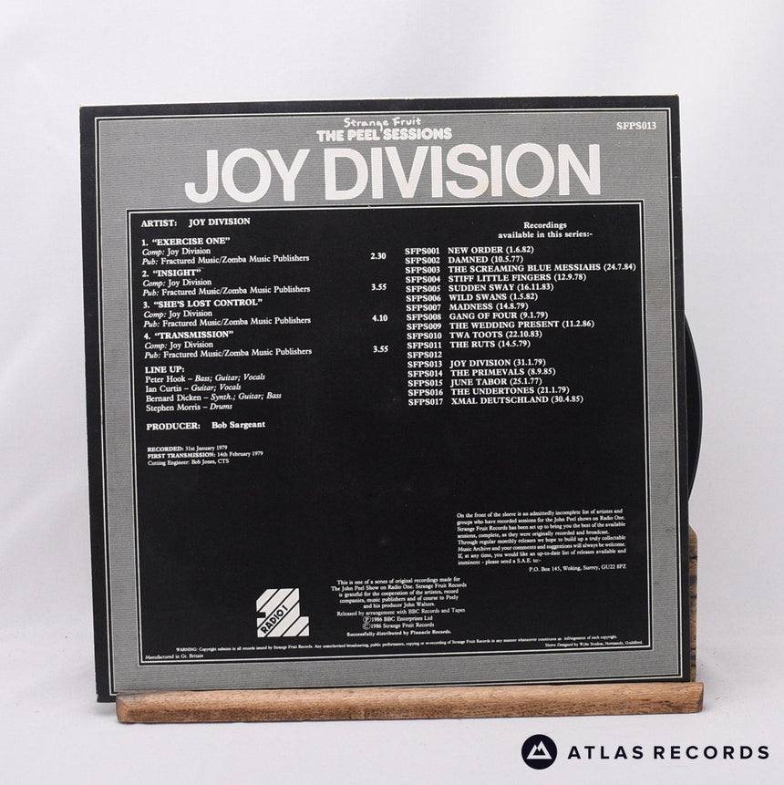 Joy Division - The Peel Sessions - A-1 B-1 12" Vinyl Record - VG+/EX