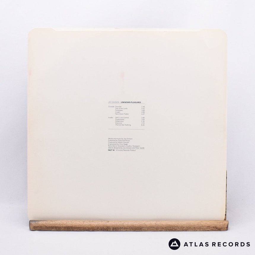 Joy Division - Unknown Pleasures - Textured Sleeve LP Vinyl Record - EX/EX