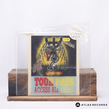 Judas Priest A Touch Of Evil 7" Vinyl Record - Front Cover & Record