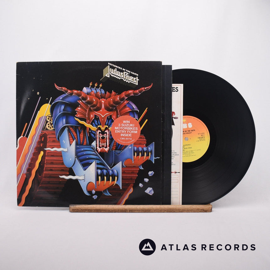 Judas Priest Defenders Of The Faith LP Vinyl Record - Front Cover & Record