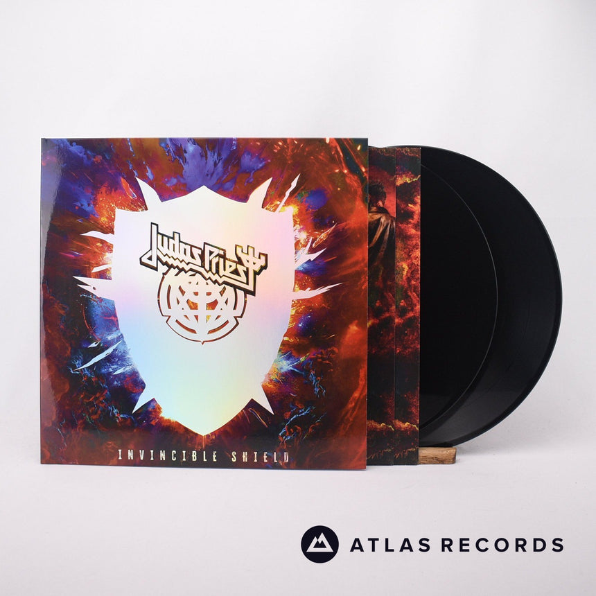 Judas Priest Invincible Shield 2 x LP Vinyl Record - Front Cover & Record