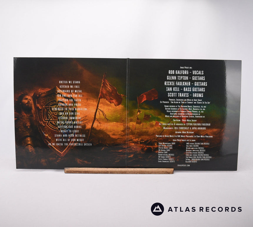 Judas Priest - Invincible Shield - Etched Holographic 2 x LP Vinyl Record