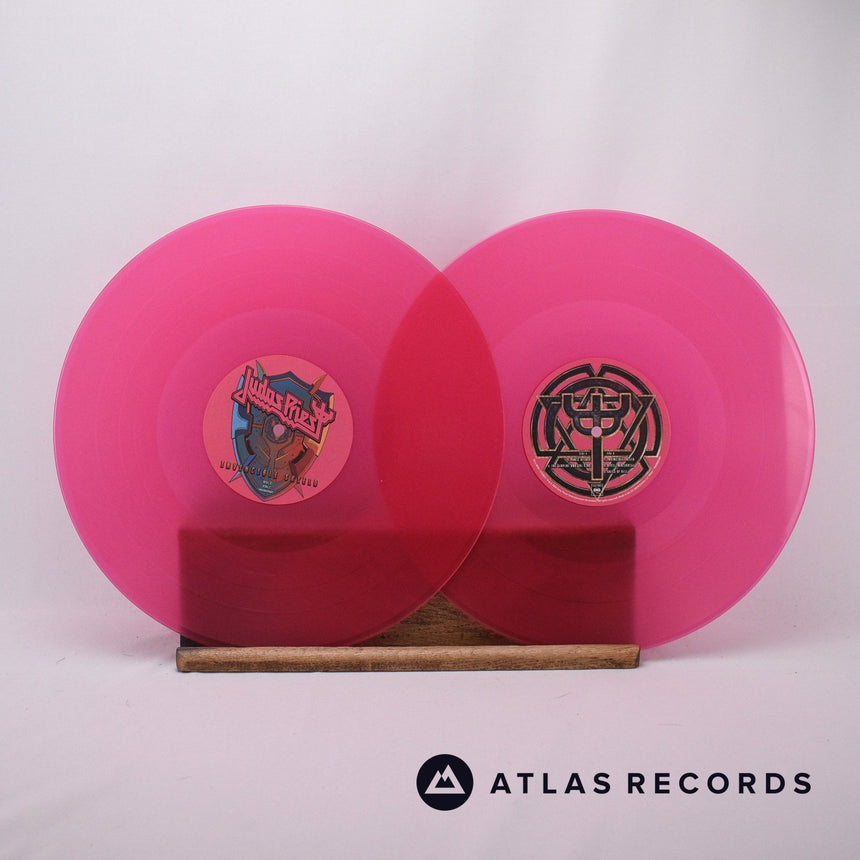 Judas Priest - Invincible Shield - Pink [Hot] 2 x LP Vinyl Record - EX/NM