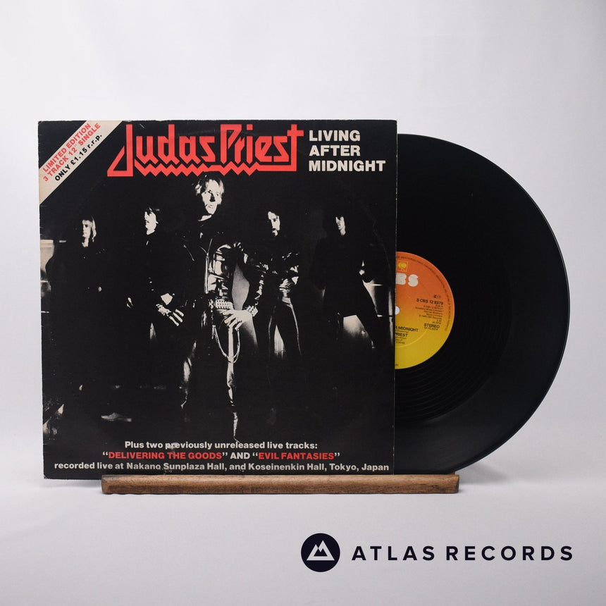 Judas Priest Living After Midnight 12" Vinyl Record - Front Cover & Record