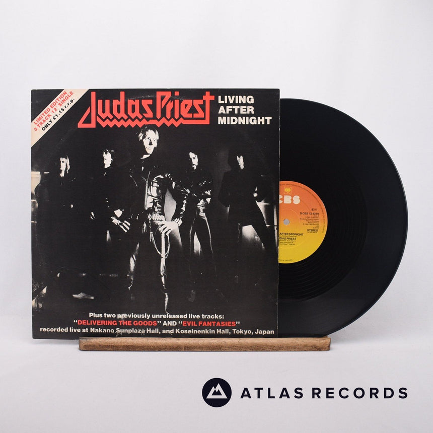Judas Priest Living After Midnight 12" Vinyl Record - Front Cover & Record