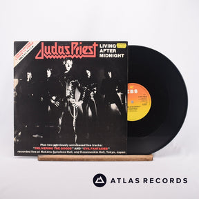 Judas Priest Living After Midnight 12" Vinyl Record - Front Cover & Record