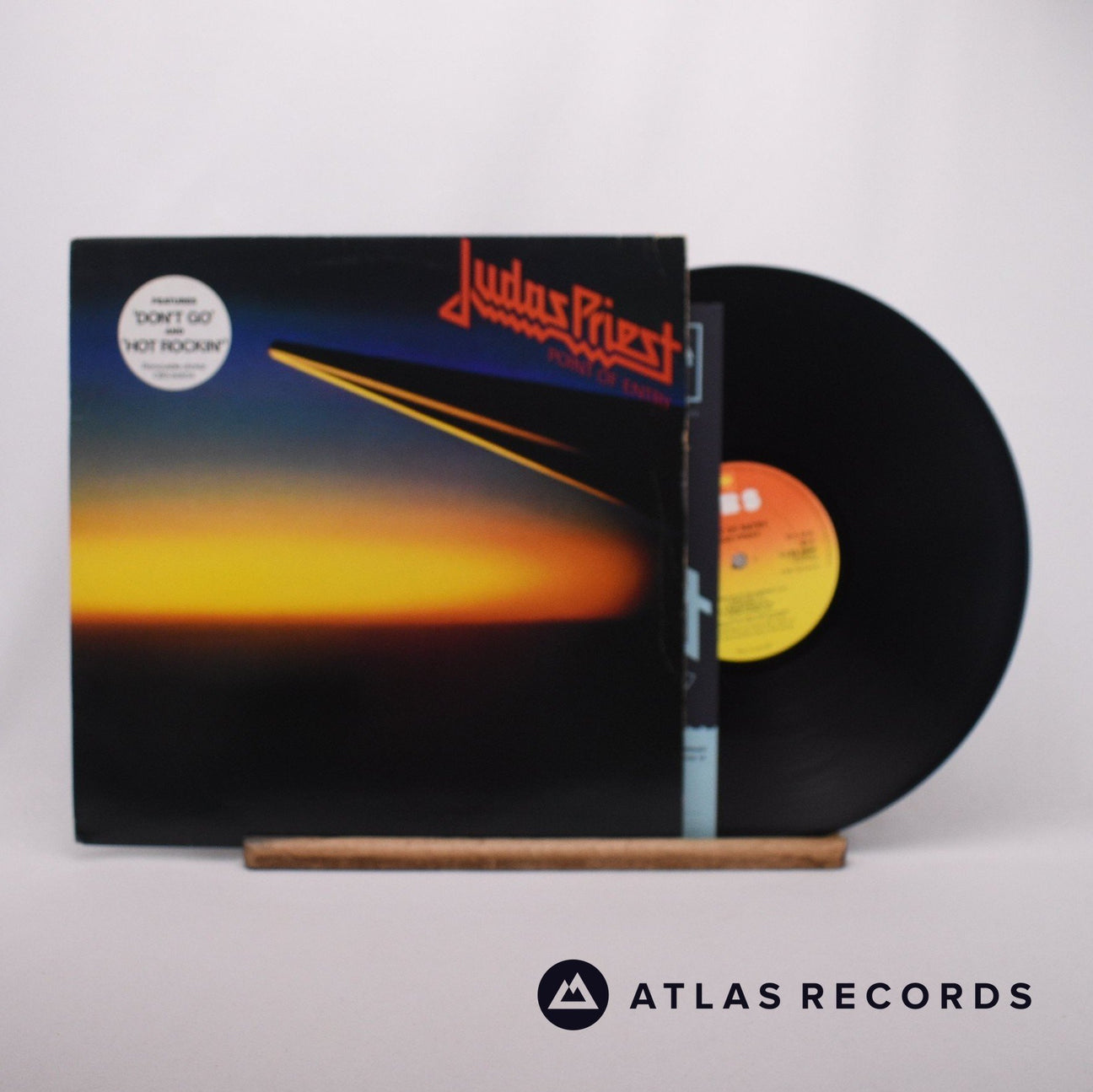 Judas Priest Point Of Entry LP Vinyl Record - Front Cover & Record