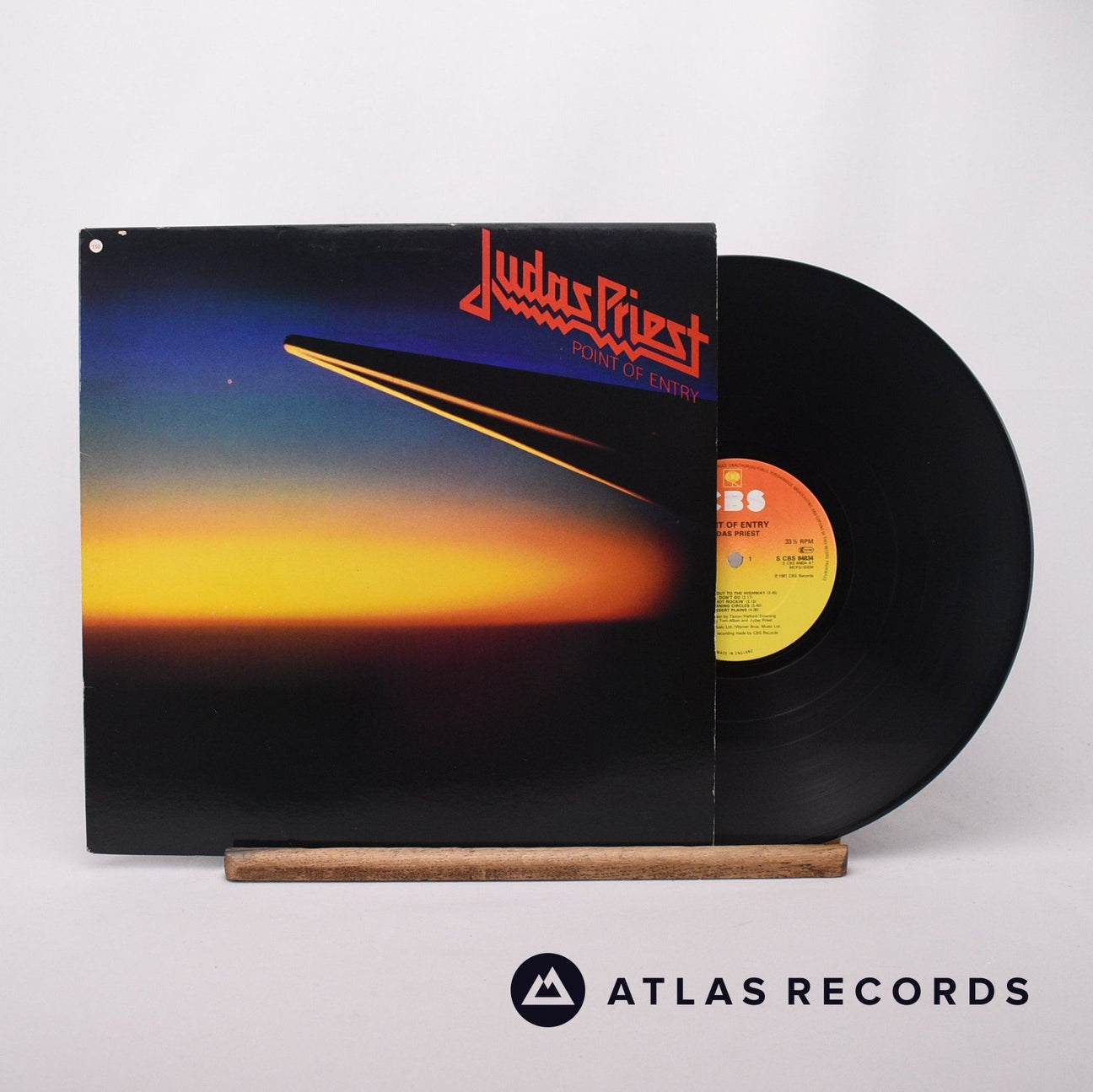 Judas Priest Point Of Entry LP Vinyl Record - Front Cover & Record