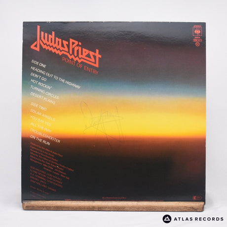 Judas Priest - Point Of Entry - Insert Signed LP Vinyl Record - EX/EX