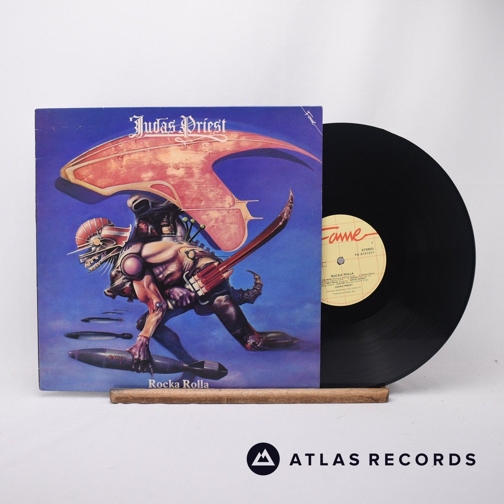 Judas Priest Rocka Rolla LP Vinyl Record EX/EX – Atlas Records