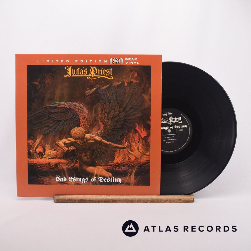 Judas Priest Sad Wings Of Destiny LP Vinyl Record - Front Cover & Record