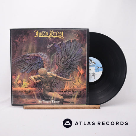 Judas Priest Sad Wings Of Destiny LP Vinyl Record - Front Cover & Record