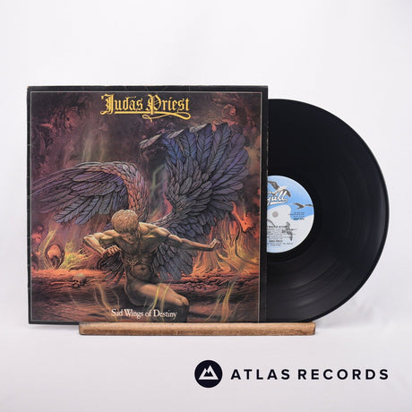 Judas Priest Sad Wings Of Destiny LP Vinyl Record - Front Cover & Record