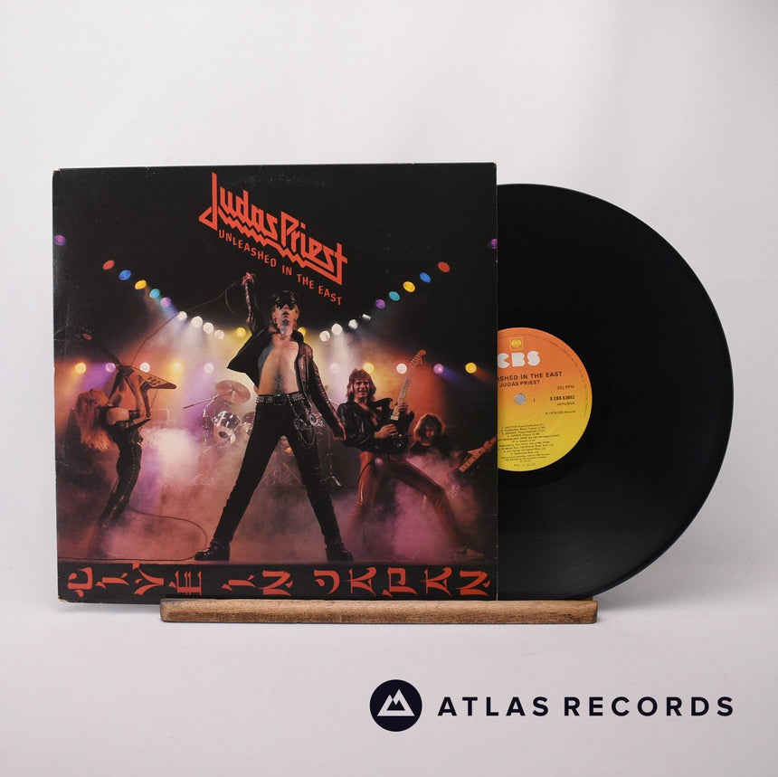 Judas Priest Unleashed In The East LP Vinyl Record - Front Cover & Record