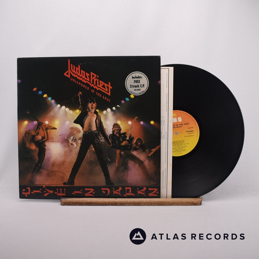 Judas Priest Unleashed In The East LP Vinyl Record - Front Cover & Record