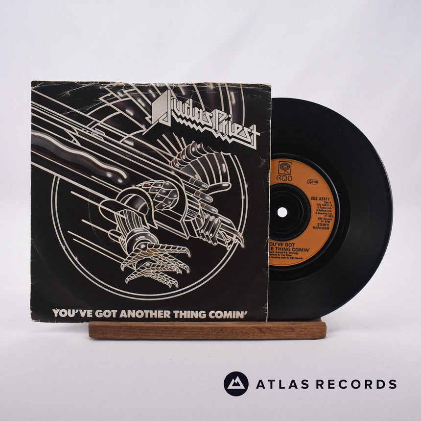 Judas Priest You've Got Another Thing Comin' 7" Vinyl Record - Front Cover & Record