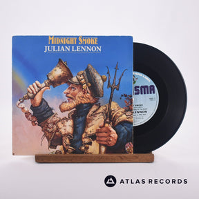 Julian Lennon Midnight Smoke 7" Vinyl Record - Front Cover & Record