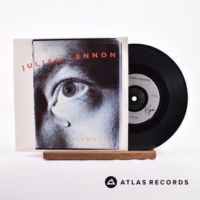 Julian Lennon Saltwater 7" Vinyl Record - Front Cover & Record