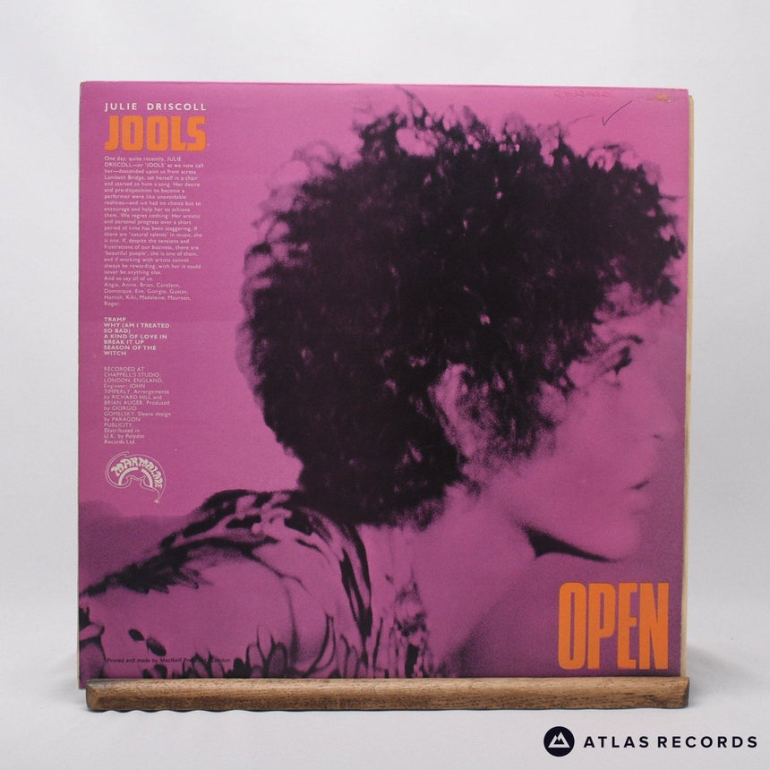 Julie Driscoll, Brian Auger & The Trinity - Open - LP Vinyl Record - EX/EX