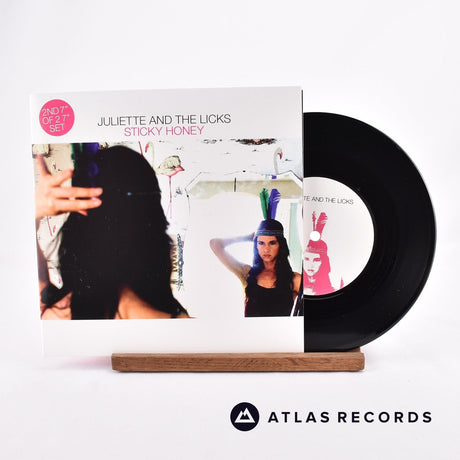 Juliette & The Licks Sticky Honey 7" Vinyl Record - Front Cover & Record