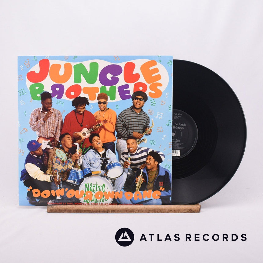 Jungle Brothers Doin' Our Own Dang 12" Vinyl Record - Front Cover & Record