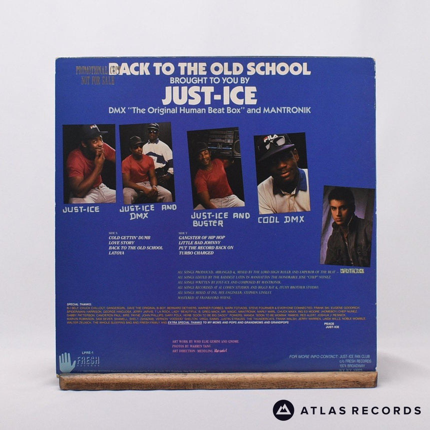 Just-Ice - Back To The Old School - Promo 1X 1Y LP Vinyl Record - VG+/EX