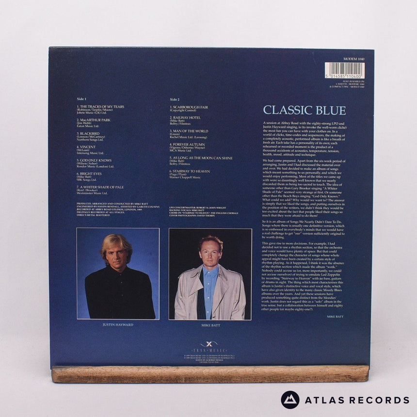 Justin Hayward - Classic Blue - Townhouse LP Vinyl Record - EX/VG+
