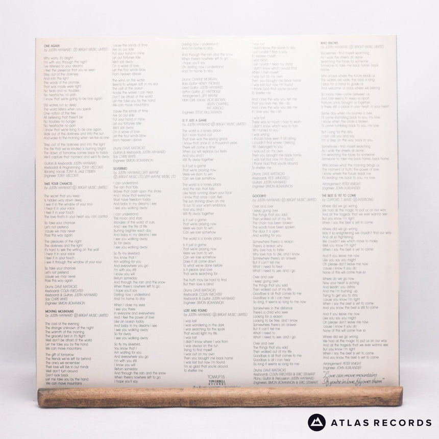Justin Hayward - Moving Mountains - LP Vinyl Record - NM/EX