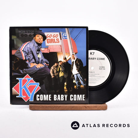 K7 Come Baby Come 7" Vinyl Record - Front Cover & Record