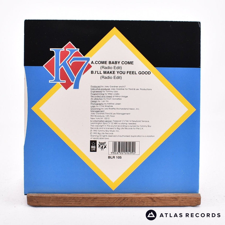 K7 - Come Baby Come - 7" Vinyl Record - EX/EX