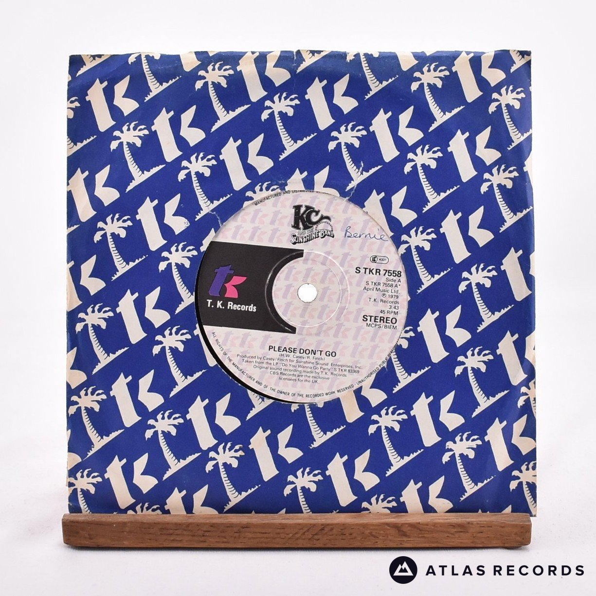 KC & The Sunshine Band Please Don't Go 7" Vinyl Record - In Sleeve