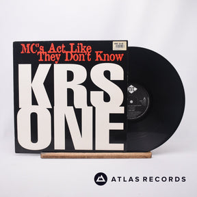 KRS-One MC's Act Like They Don't Know 12" Vinyl Record - Front Cover & Record
