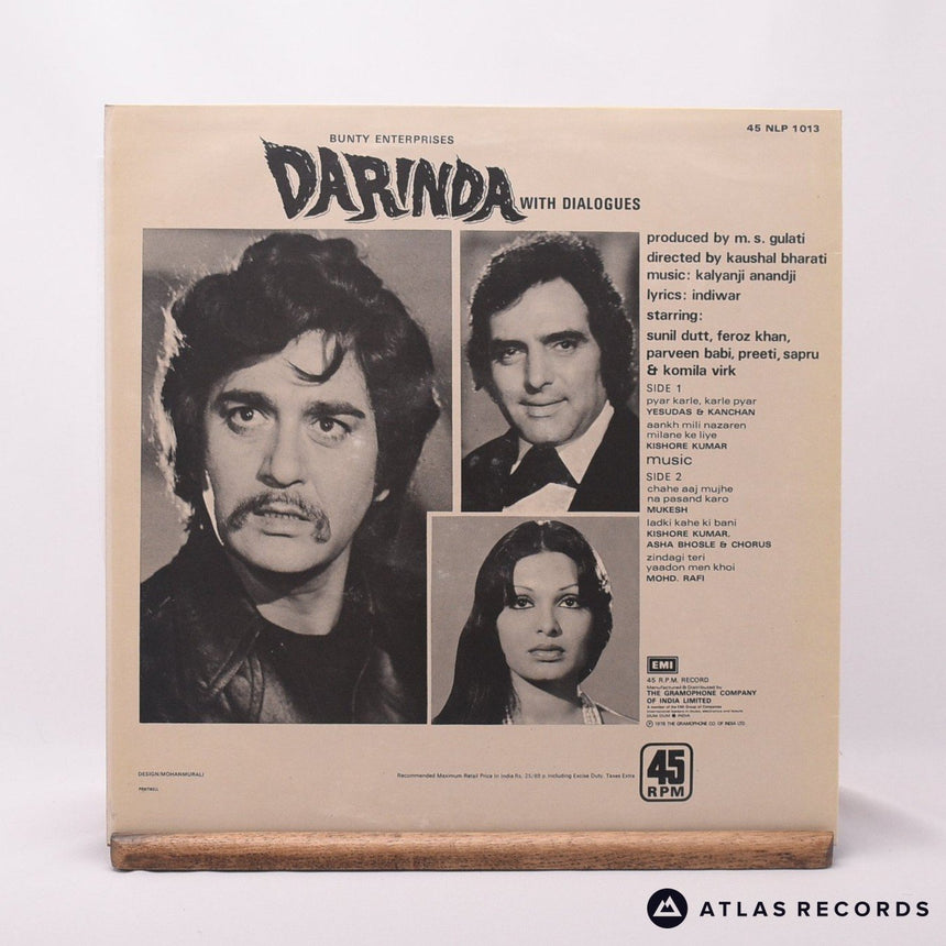 Kalyanji-Anandji - Darinda (With Dialogues) - LP Vinyl Record - EX/EX