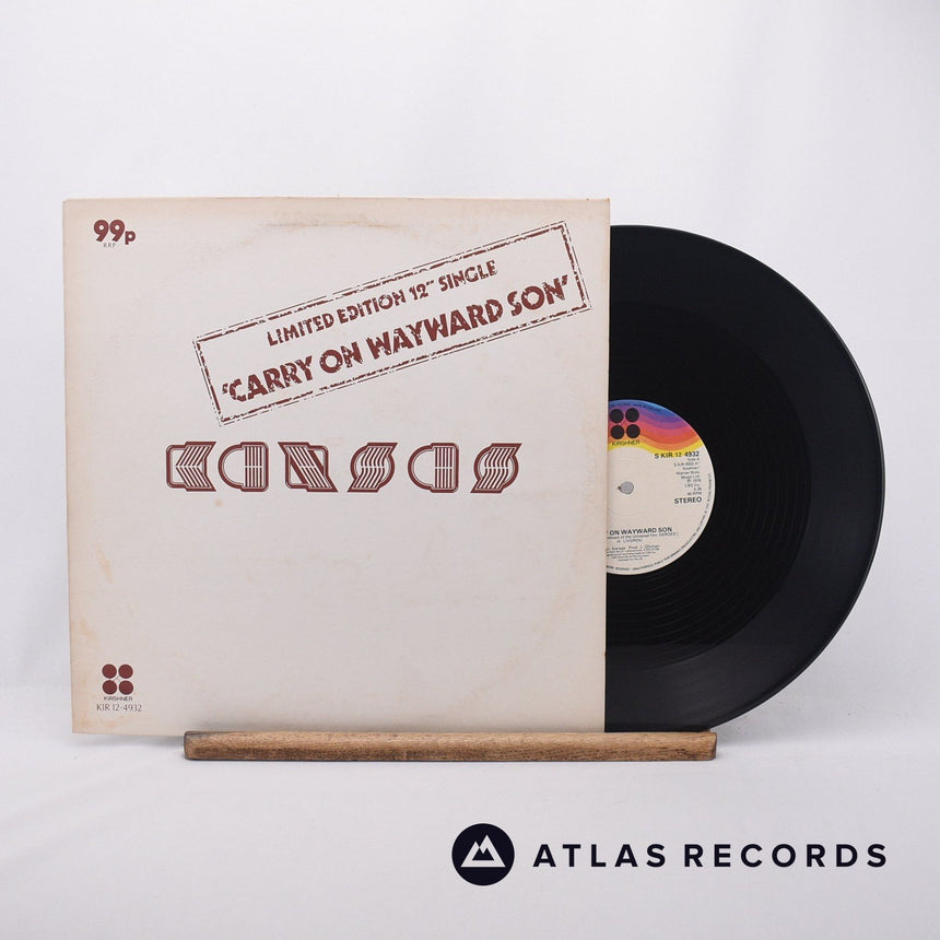 Kansas Carry On Wayward Son 12" Vinyl Record - Front Cover & Record