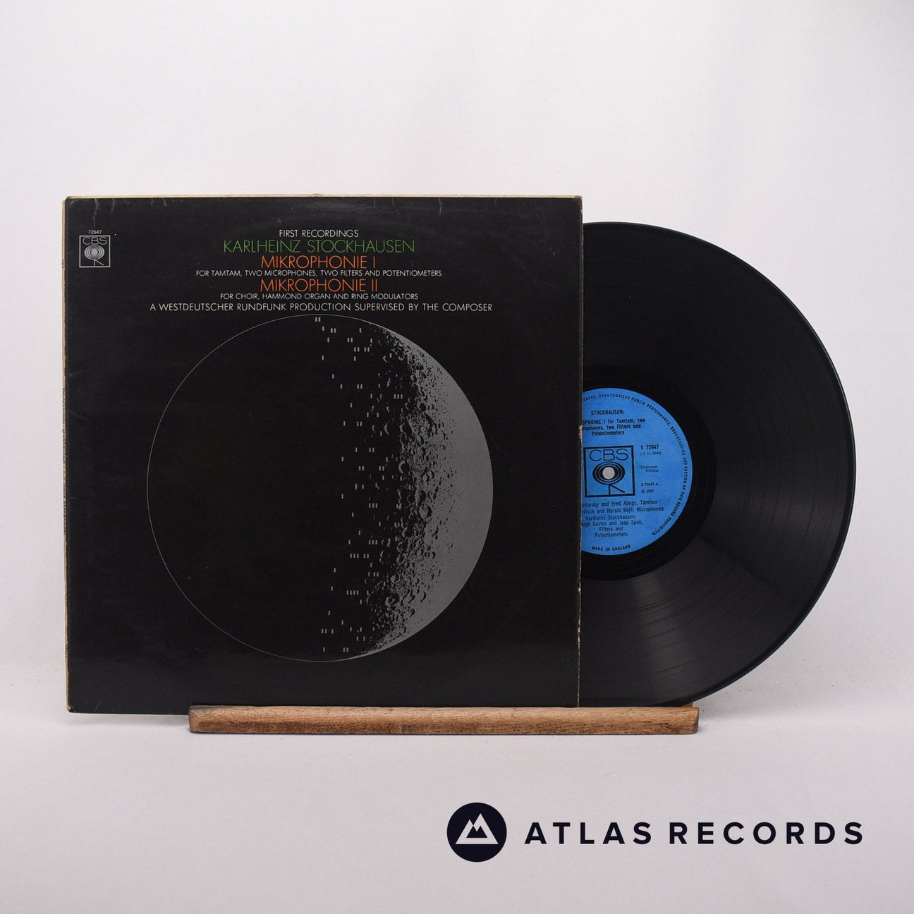 Karlheinz Stockhausen Mikrophonie I - Mikrophonie II LP Vinyl Record - Front Cover & Record