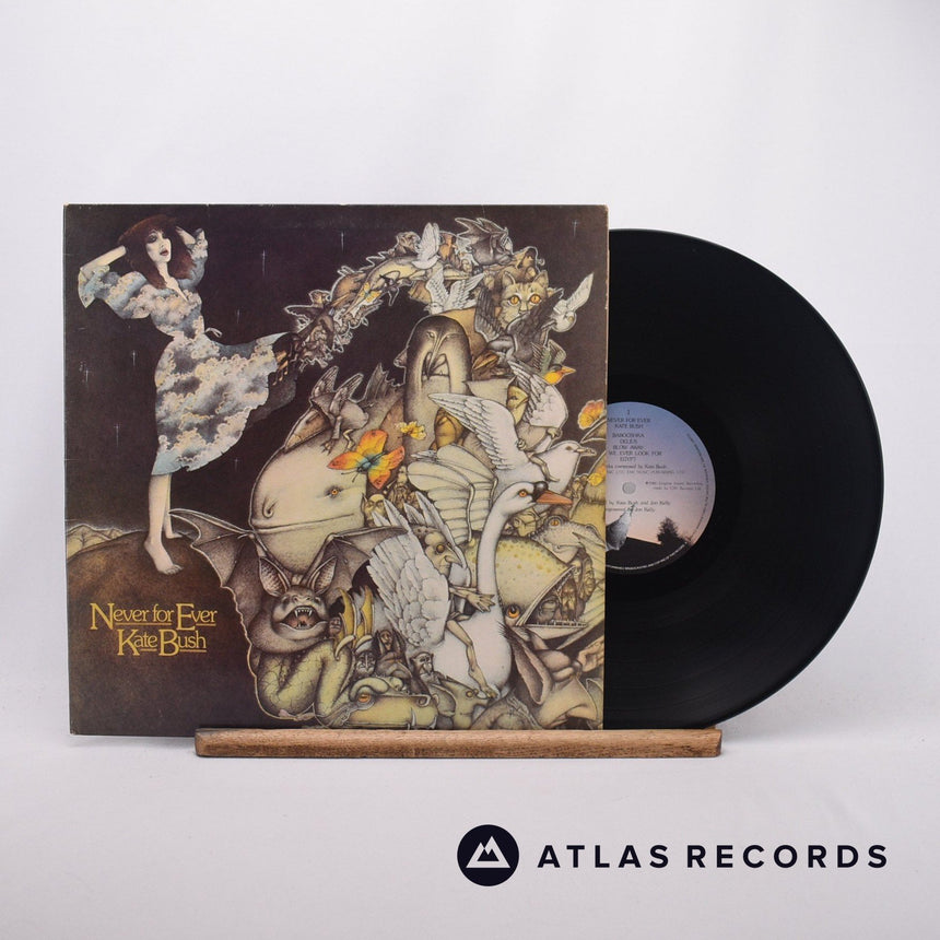 Kate Bush Never For Ever LP Vinyl Record - Front Cover & Record