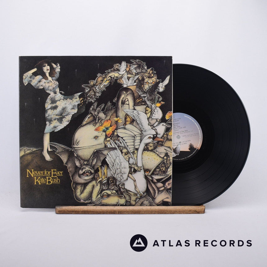 Kate Bush Never For Ever LP Vinyl Record - Front Cover & Record