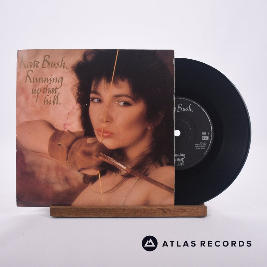 Kate Bush Running Up That Hill 7" Vinyl Record - Front Cover & Record