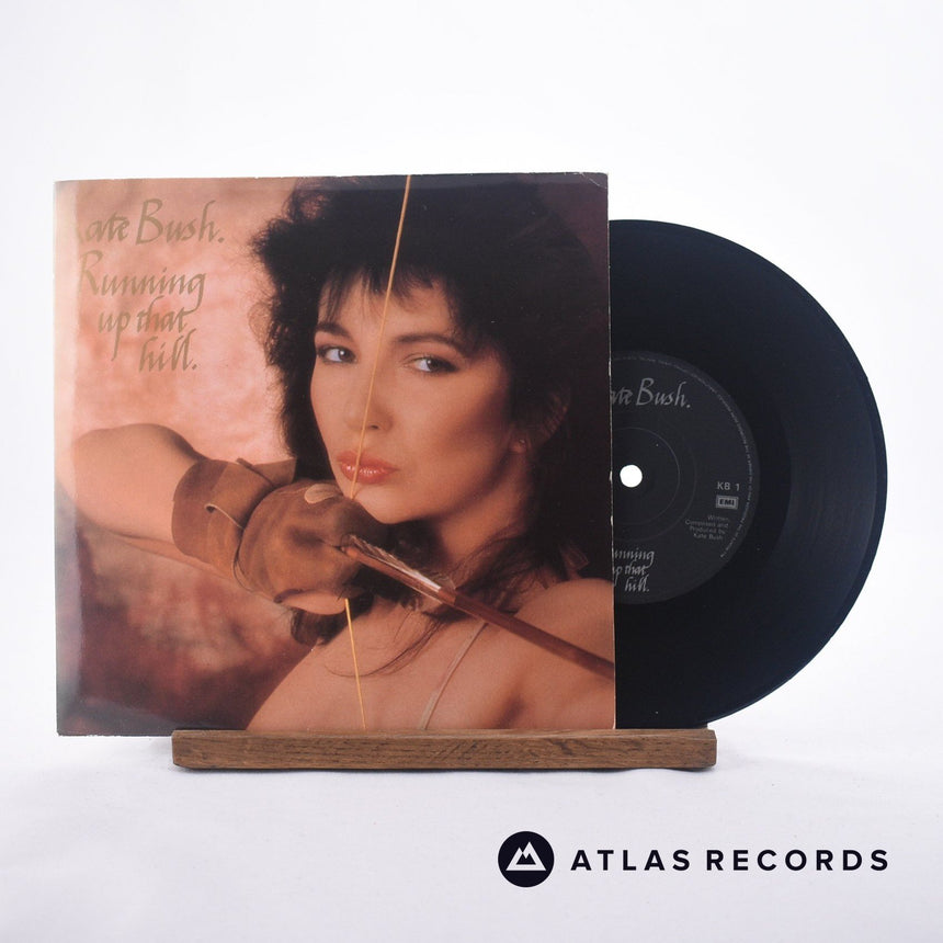 Kate Bush Running Up That Hill 7" Vinyl Record - Front Cover & Record