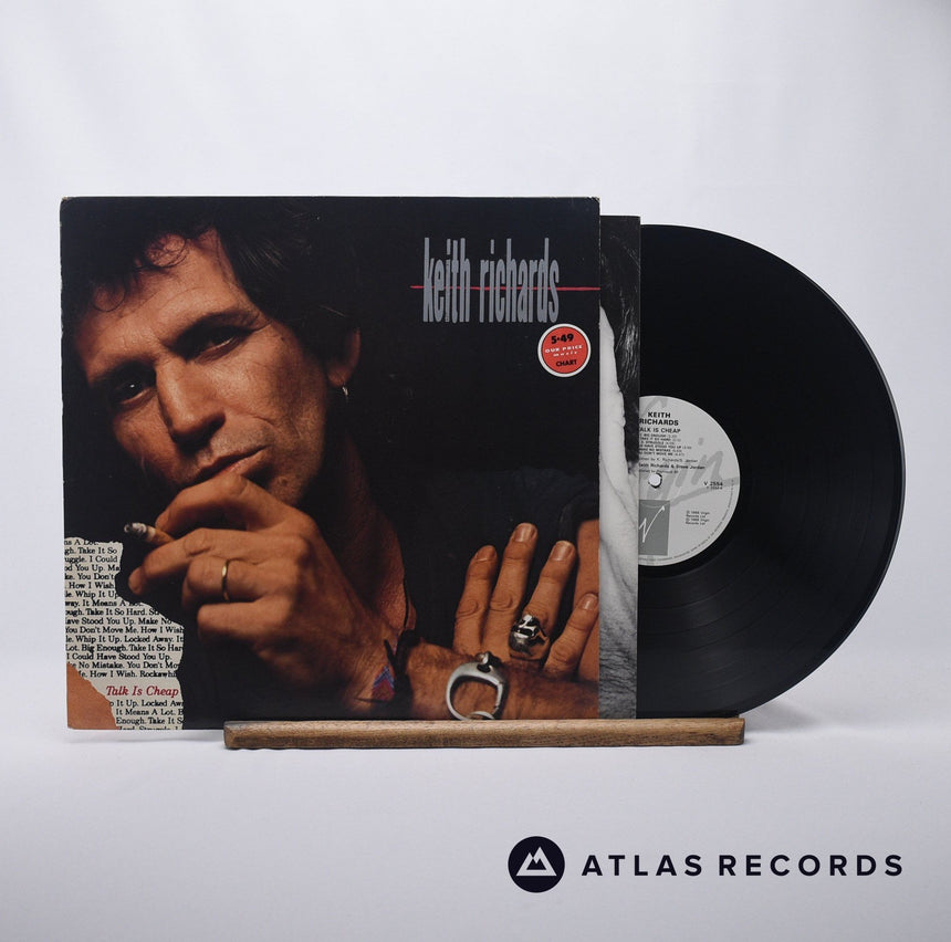 Keith Richards Talk Is Cheap LP Vinyl Record - Front Cover & Record