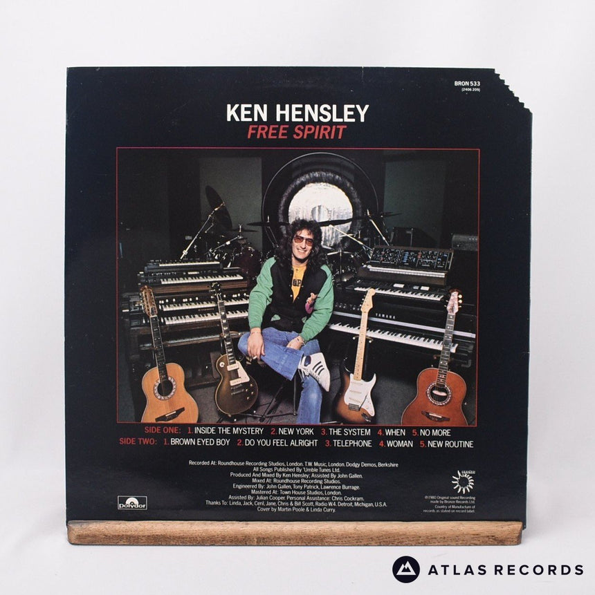 Ken Hensley - Free Spirit - Townhouse A//1 B//1 LP Vinyl Record - VG+/EX