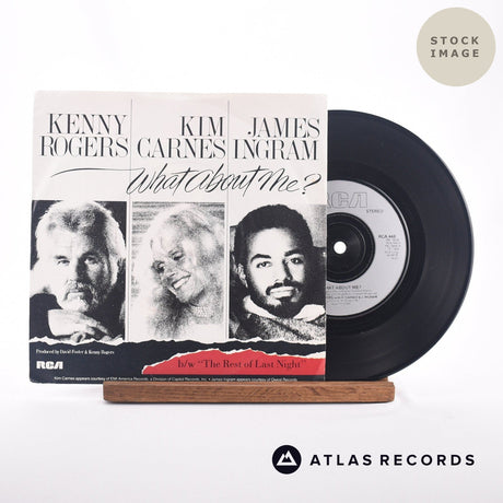 Kenny Rogers What About Me? 7" Vinyl Record - Sleeve & Record Side-By-Side