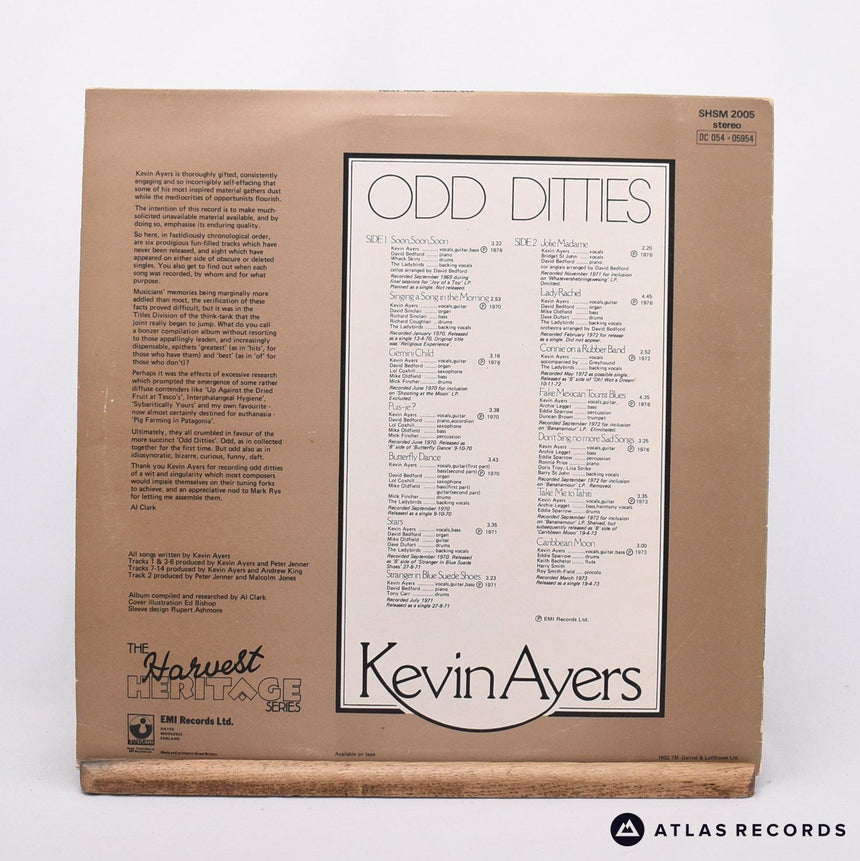 Kevin Ayers - Odd Ditties - LP Vinyl Record - EX/EX