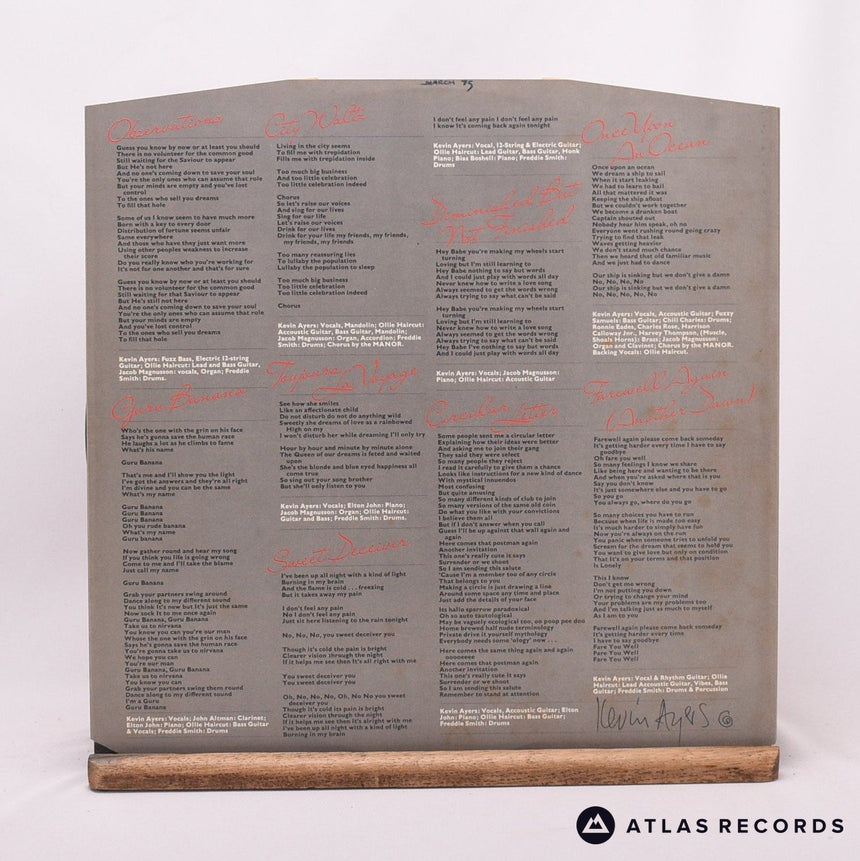 Kevin Ayers - Sweet Deceiver - Porky LP Vinyl Record - VG+/VG+