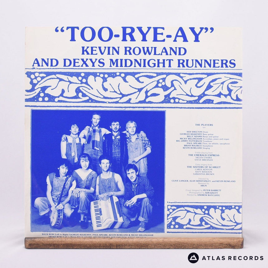 Kevin Rowland - Too-Rye-Ay - LP Vinyl Record - EX/VG+