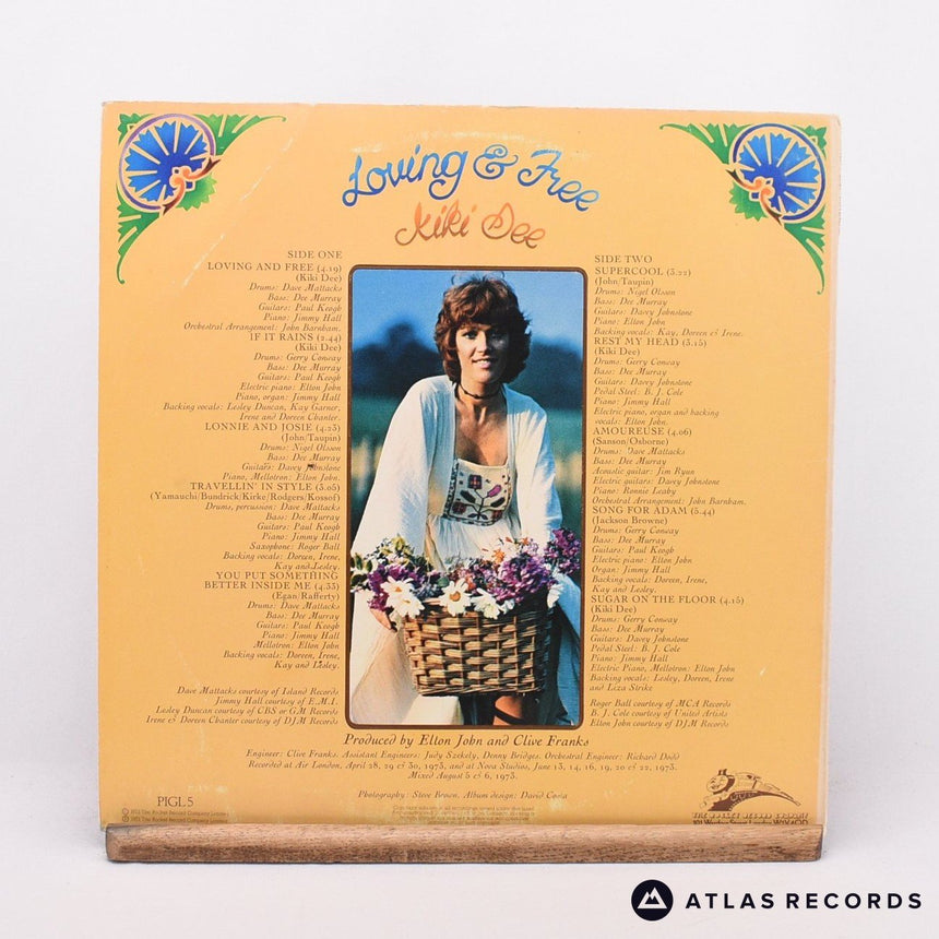Kiki Dee - Loving & Free - Embossed Sleeve LP Vinyl Record - VG+/EX