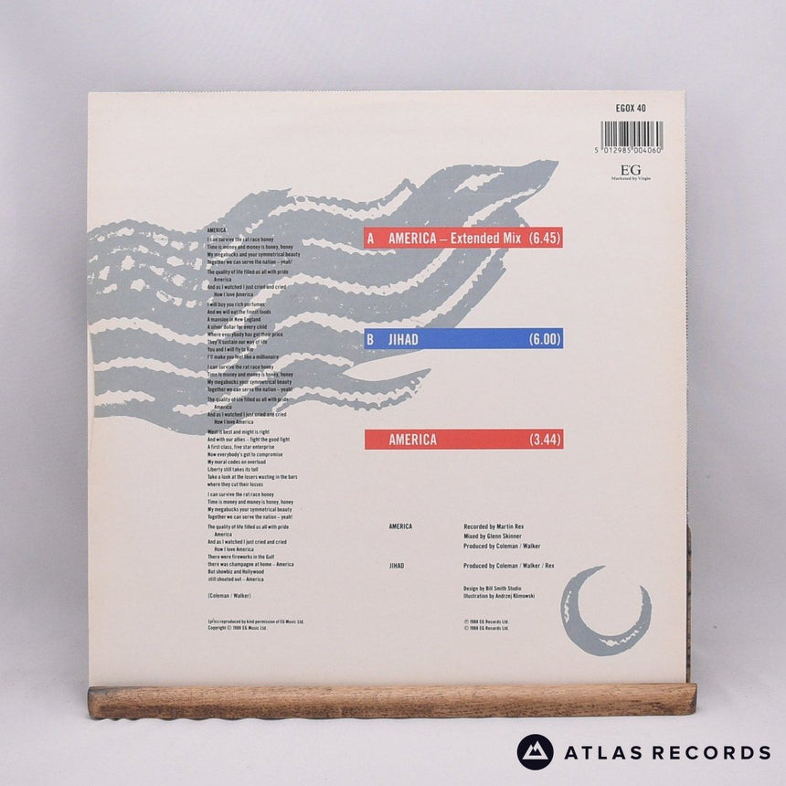 Killing Joke - America - 12" Vinyl Record - EX/EX