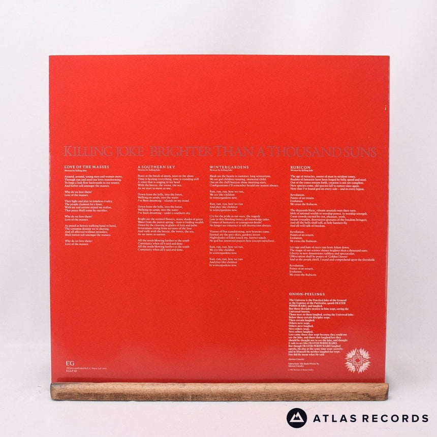 Killing Joke - Brighter Than A Thousand Suns - A-1 B-1 LP Vinyl Record - EX/EX