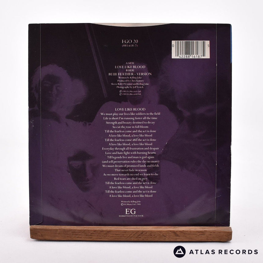Killing Joke - Love Like Blood - 7" Vinyl Record - VG+/EX