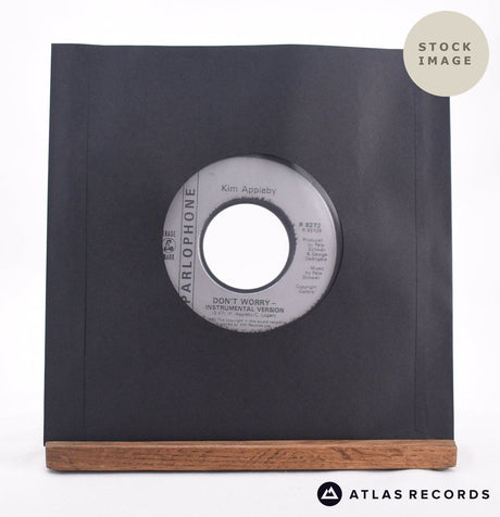 Kim Appleby Don't Worry 7" Vinyl Record - Reverse Of Sleeve